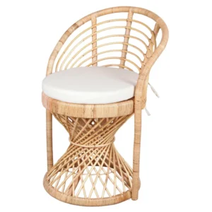 mobiliario-contract-silla rattan natural con cojin ROXY 1